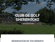 Tablet Screenshot of golfsherbrooke.com